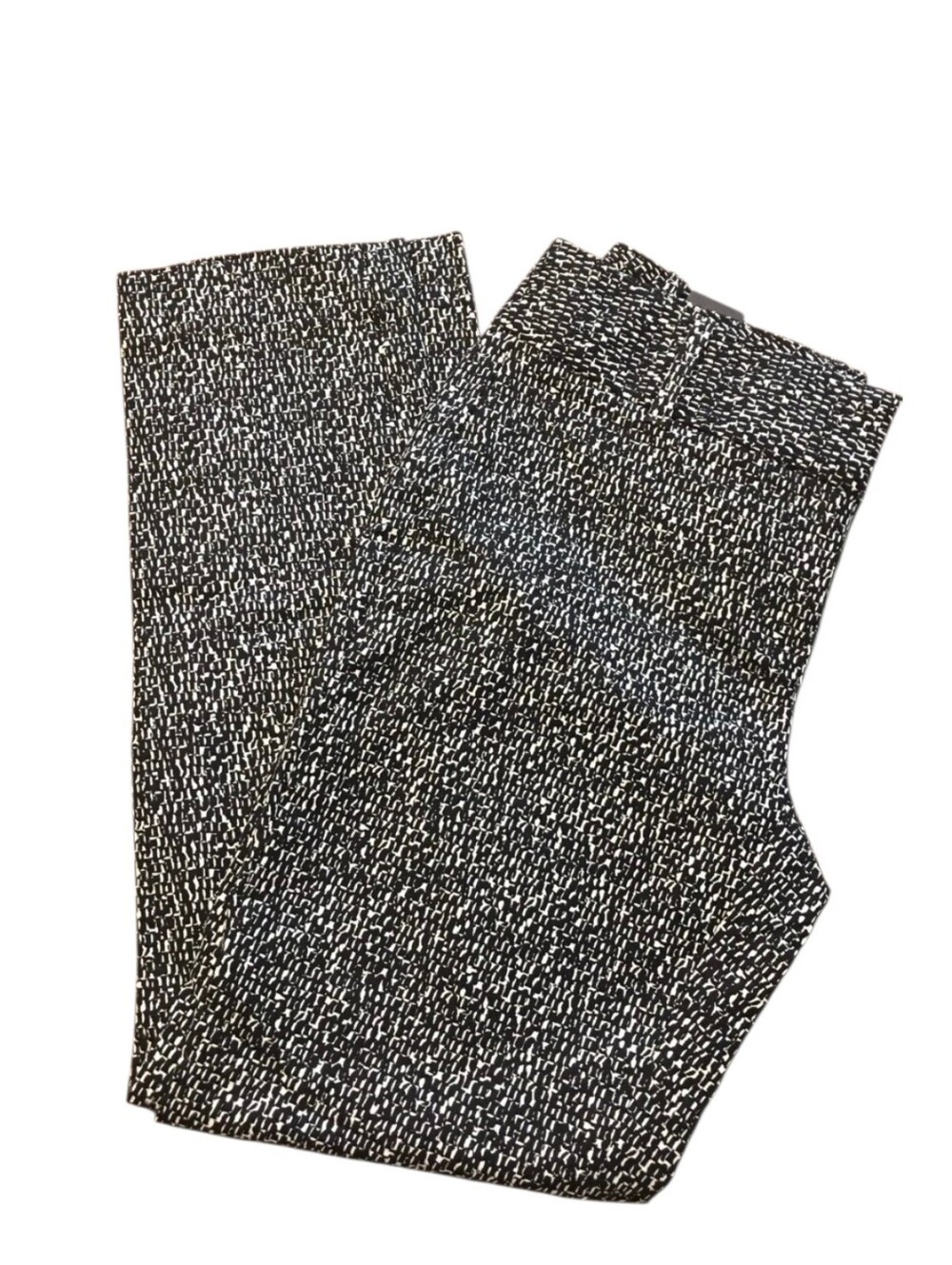White House Black Market Size 8 Black And White Pattern Ankle Pants